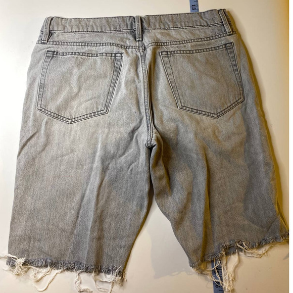 Frame L'Homme Cut Off Short Jean Shorts Mens Size 32 - Picture 4 of 6